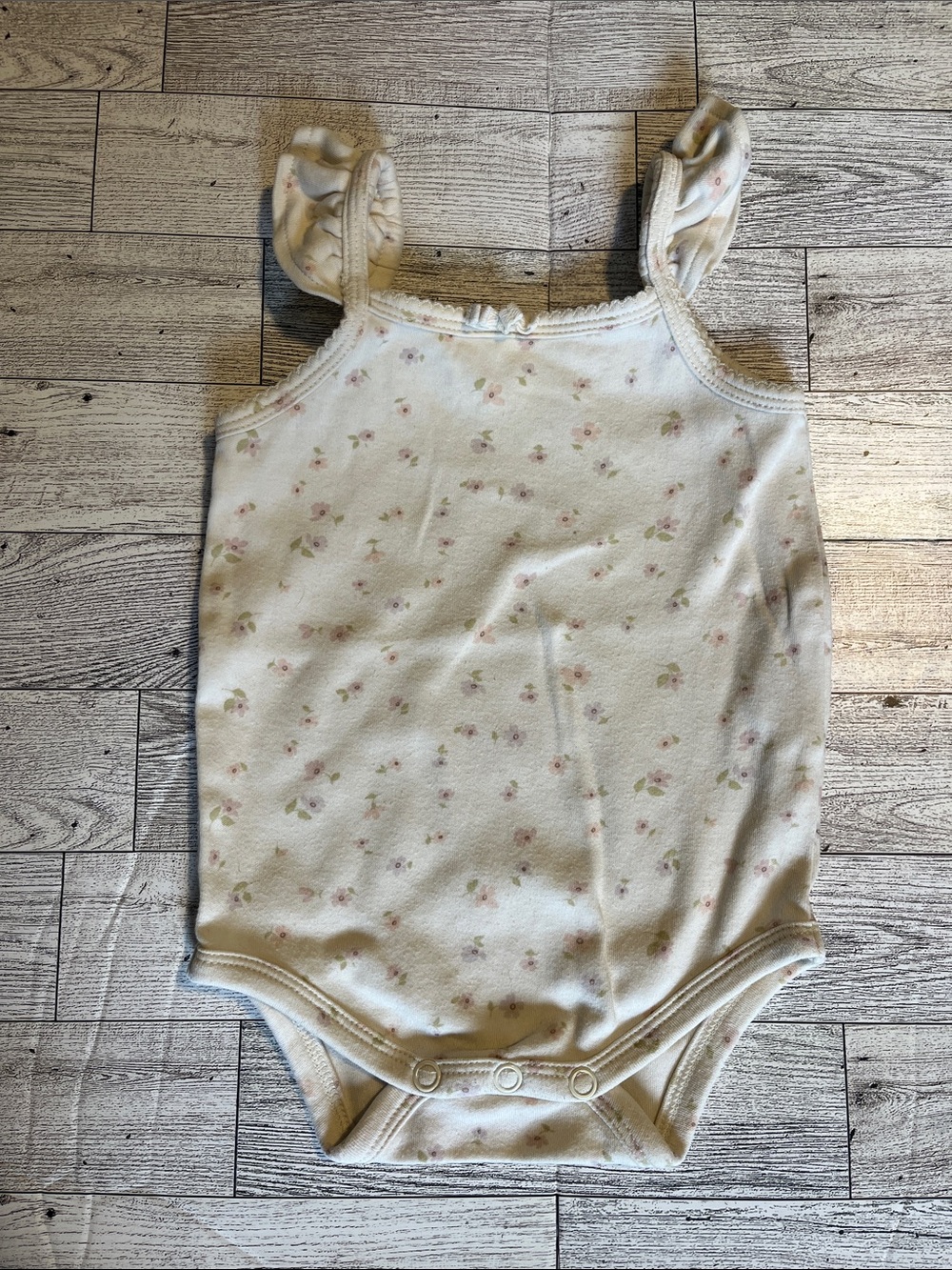 Jamie Kay 100% Cotton Bettina Bodysuit in “Briella Whisper” Size 3-6 Months